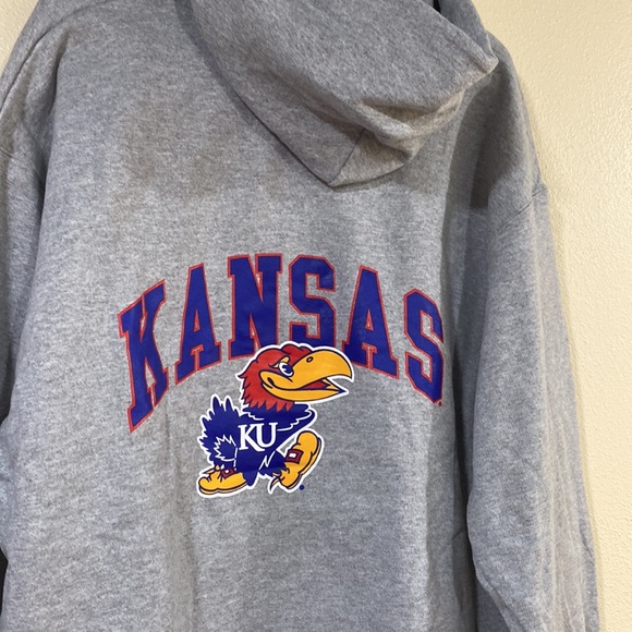 Kansas Hoodie, Men’s Small, Medium, 3XL, NWT, Printing Is On The Back, - Picture 5 of 6